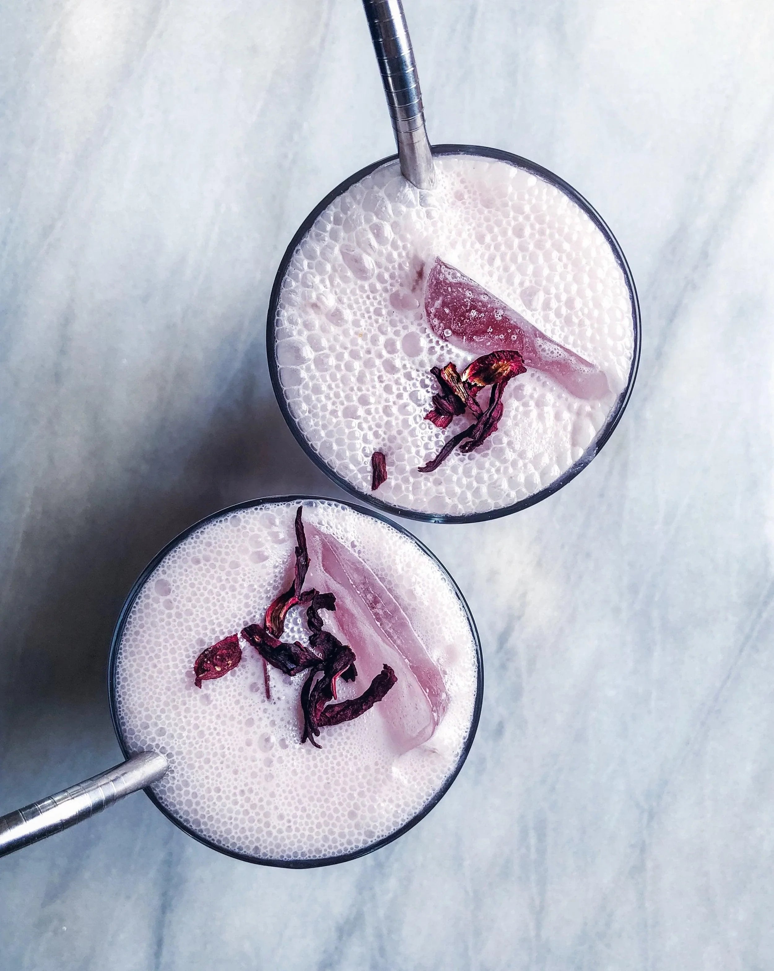 Pine Pollen Hibiscus Iced Tea - Root + Bones